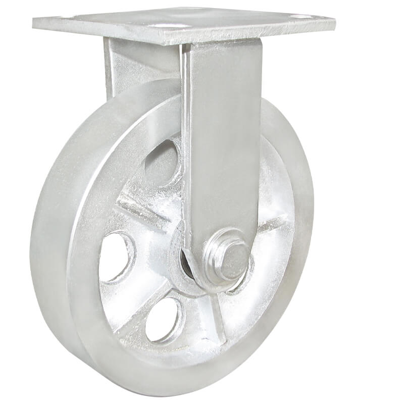 4 x 3.5" Heavy Duty Steel Plate Cast Iron Casters Swivel Metal Industrial Wheel 